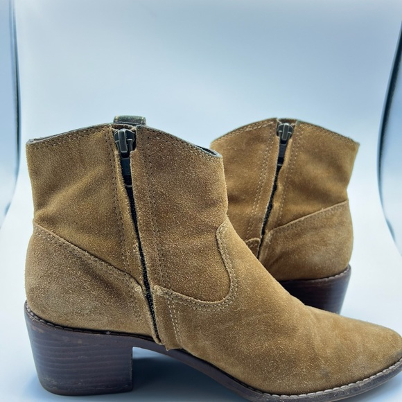 Madewell Sz 6.5 The Hailie Equestrian Brown Suede Boot Western Boho - Picture 7 of 16